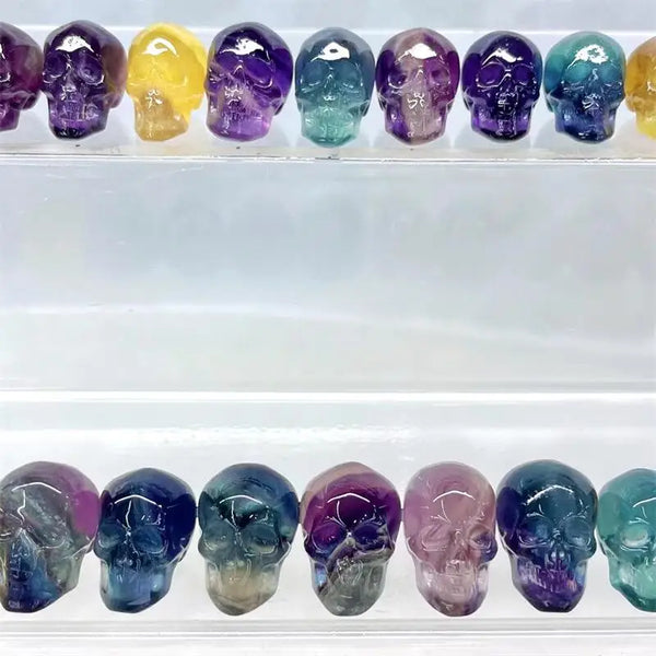 Rainbow Fluorite Skull-ToShay.org