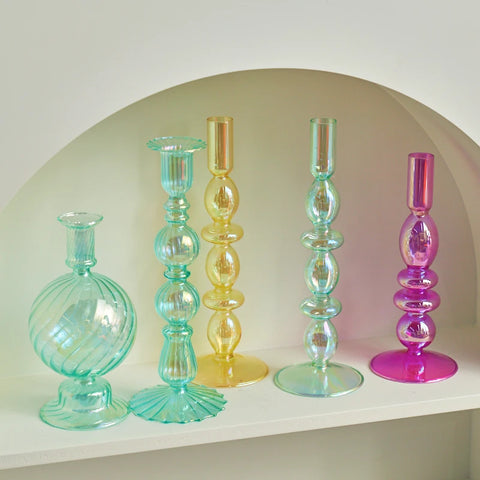 Glass Candlesticks-ToShay.org