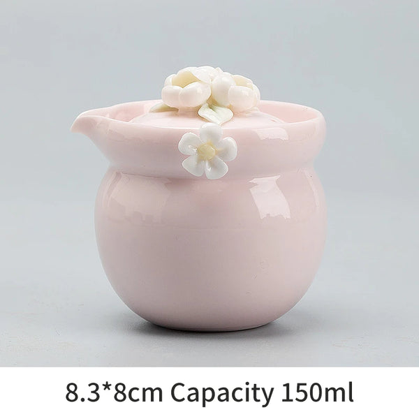 Pink Ceramic Tea Set-ToShay.org