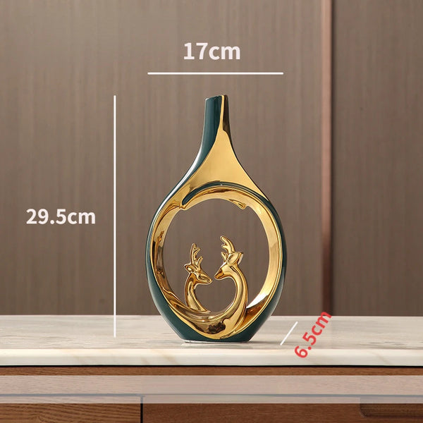 Gold Ceramic Vases-ToShay.org