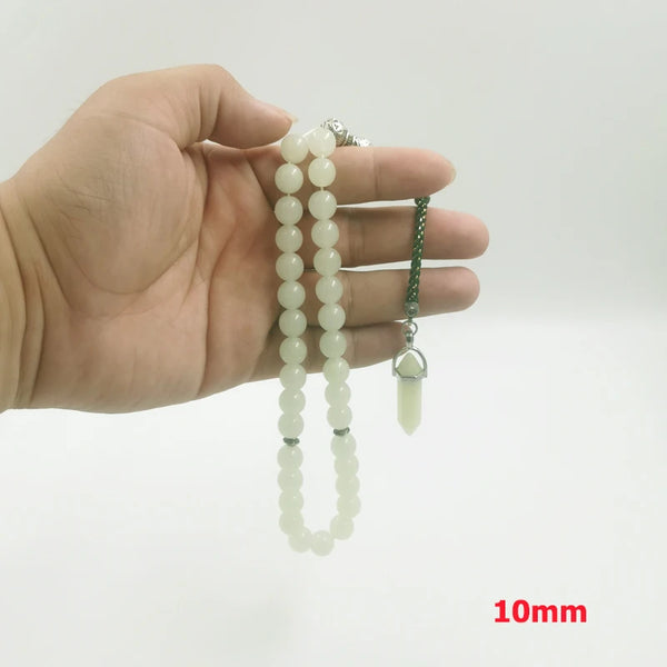 Green Luminous Stone Prayer Beads-ToShay.org