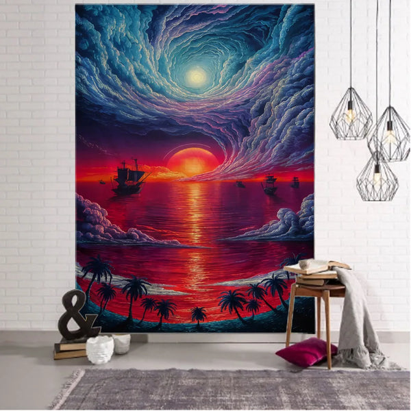 Sea View Art Tapestry-ToShay.org