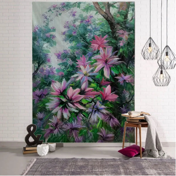 Flower Art Tapestry-ToShay.org