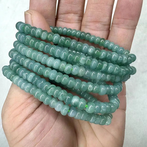 Green Jadeite Bead Bracelet-ToShay.org