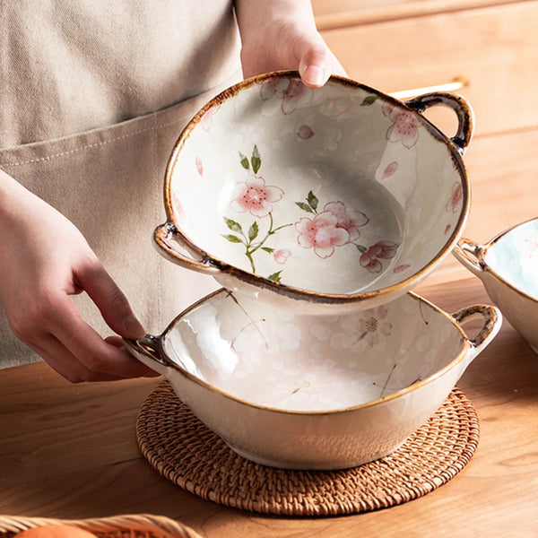 Flowers Ceramic Bowl-ToShay.org