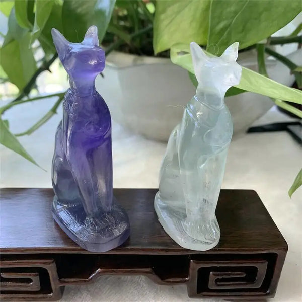 Mixed Fluorite Egyptian Cats-ToShay.org