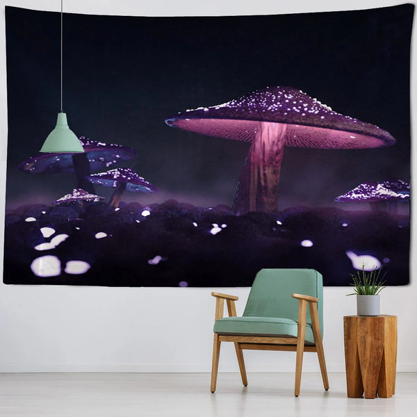 Mushroom Art Tapestry-ToShay.org