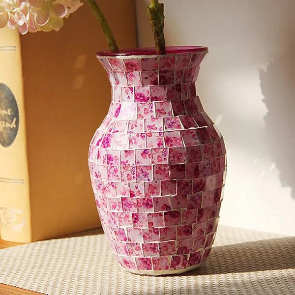 Mosaic Glass Vase-ToShay.org