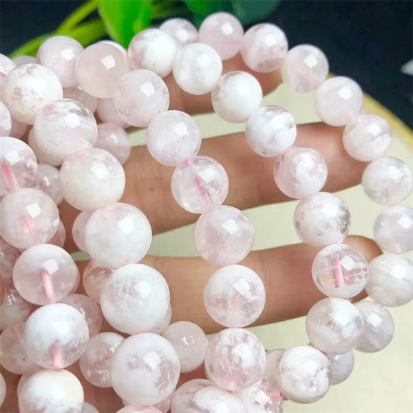 Pink Snowflake Quartz Bracelet-ToShay.org