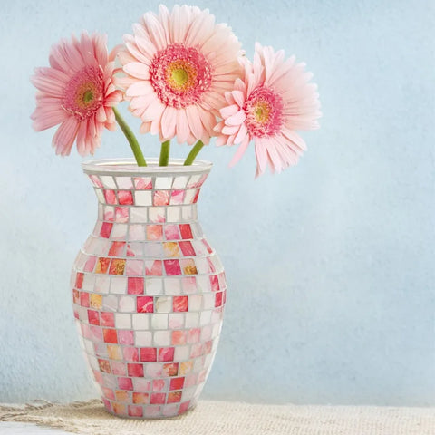 Mosaic Glass Vase-ToShay.org