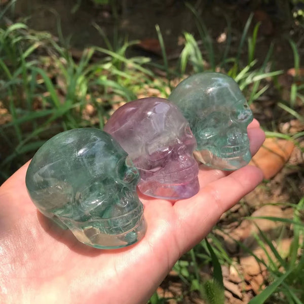 Mixed Fluorite Skulls-ToShay.org