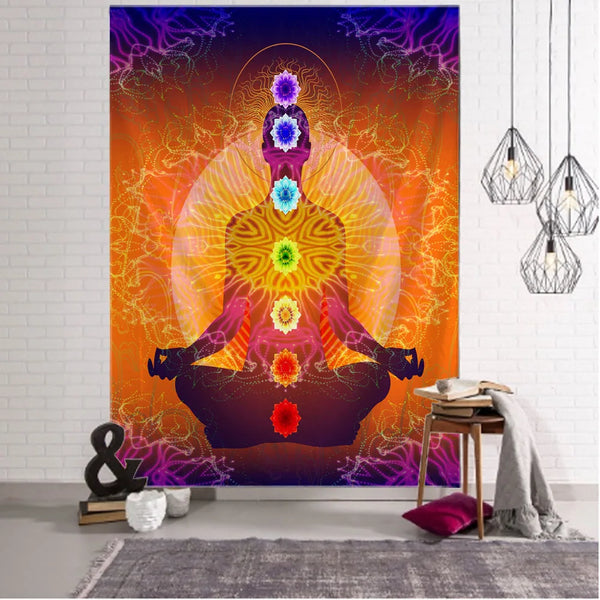 Chakra Meditation Tapestry-ToShay.org