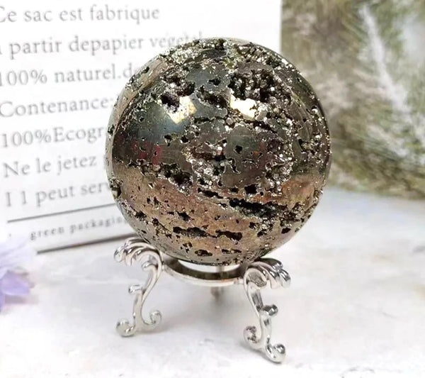 Silver Iron Pyrite Ball-ToShay.org