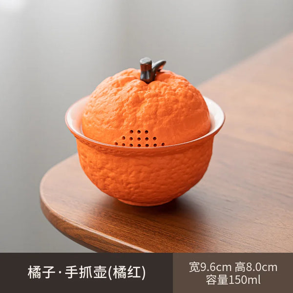 Gaiwan Orange Tea Tureen-ToShay.org