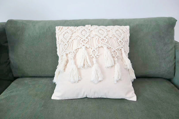 Macrame Cushion Cover-ToShay.org