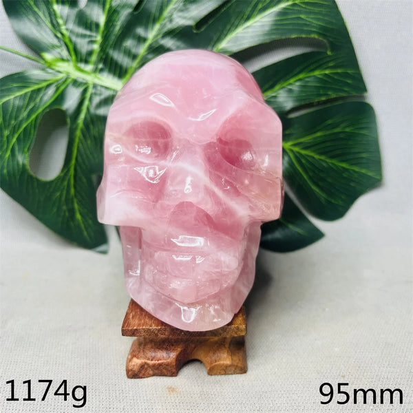 Pink Rose Quartz Skull-ToShay.org