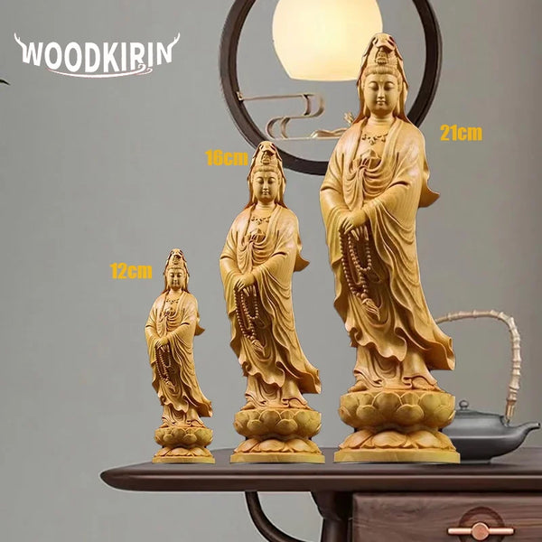 Wood Guanyin Buddha-ToShay.org