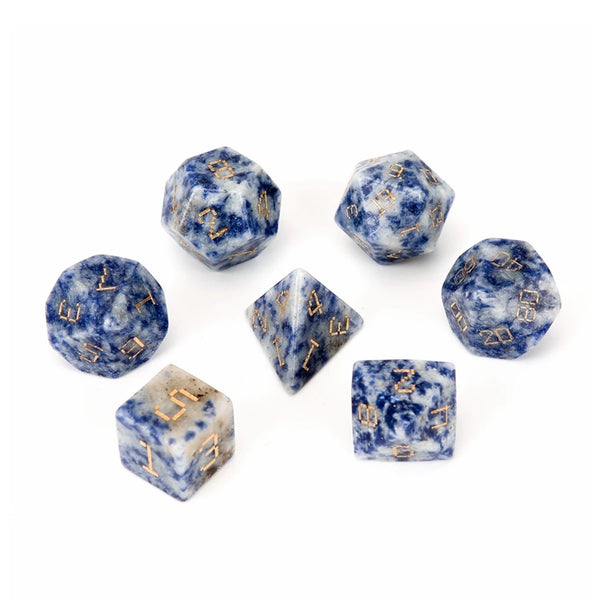 Blue Sodalite Platonic Solid Dice-ToShay.org