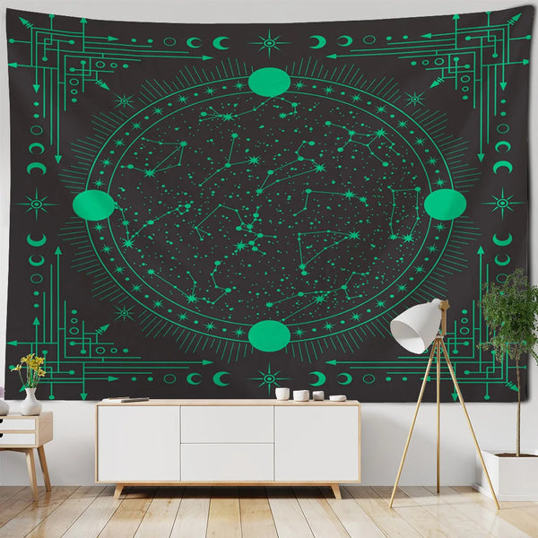 Sun Moon Art Tapestry-ToShay.org