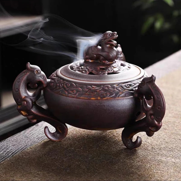 Pixiu Pan Incense Furnace-ToShay.org