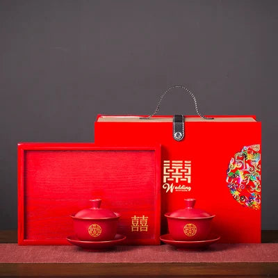 Red Ceramic Tea Sets-ToShay.org