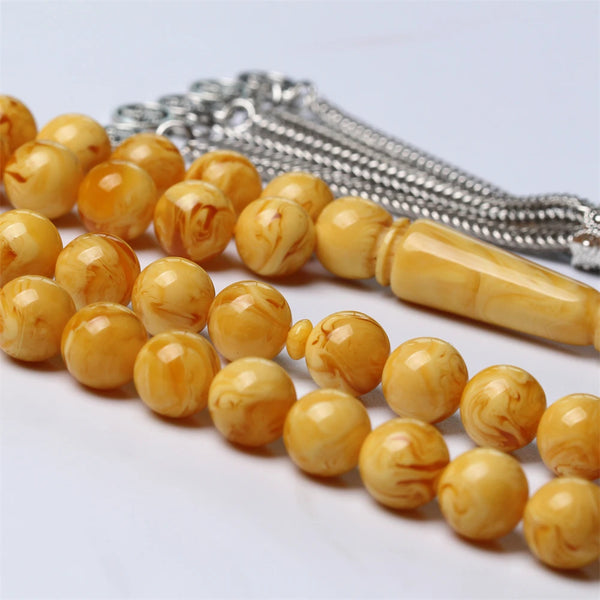 Yellow Amber Prayer Beads-ToShay.org