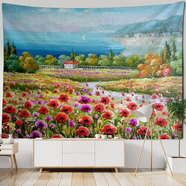 Flower Art Tapestry-ToShay.org