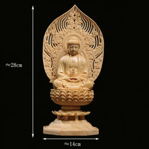 Wood Bodhisattva Statue-ToShay.org