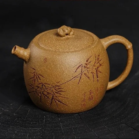 Yellow Yixing Clay Teapot-ToShay.org