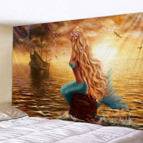 Mermaid Art Tapestry-ToShay.org