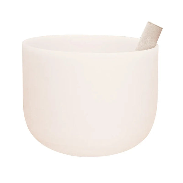 White Frosted Crystal Bowl-ToShay.org