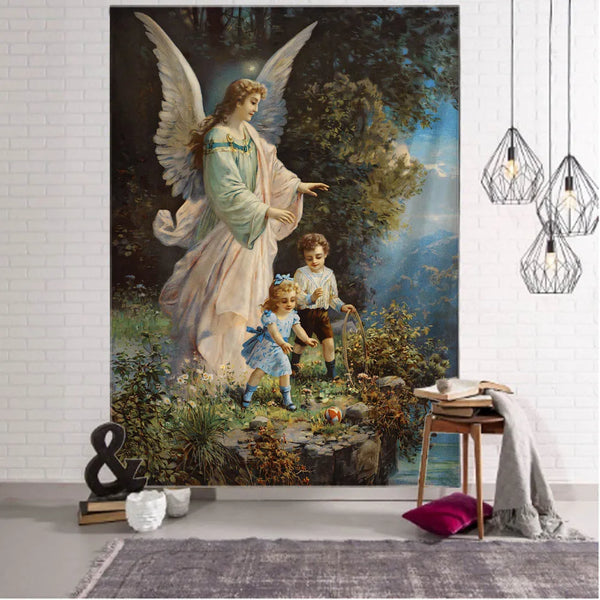 Fantasy Angel Art Tapestry-ToShay.org