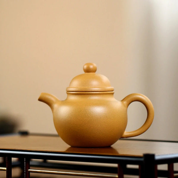 Yellow Yixing Clay Teapot-ToShay.org