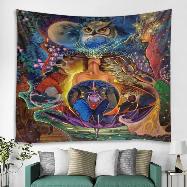 Psychedelic Art Tapestry-ToShay.org