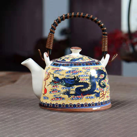 Glaze Porcelain Tea Pot-ToShay.org