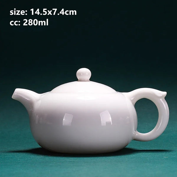 White Porcelain Teapots-ToShay.org