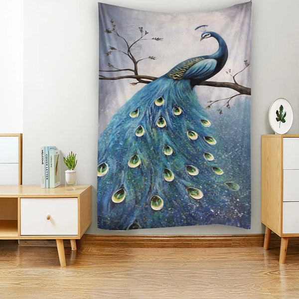 Peacock Art Tapestry-ToShay.org