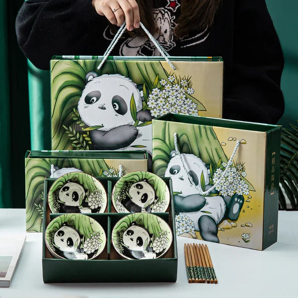 Panda Ceramic Bowls Gift Set-ToShay.org