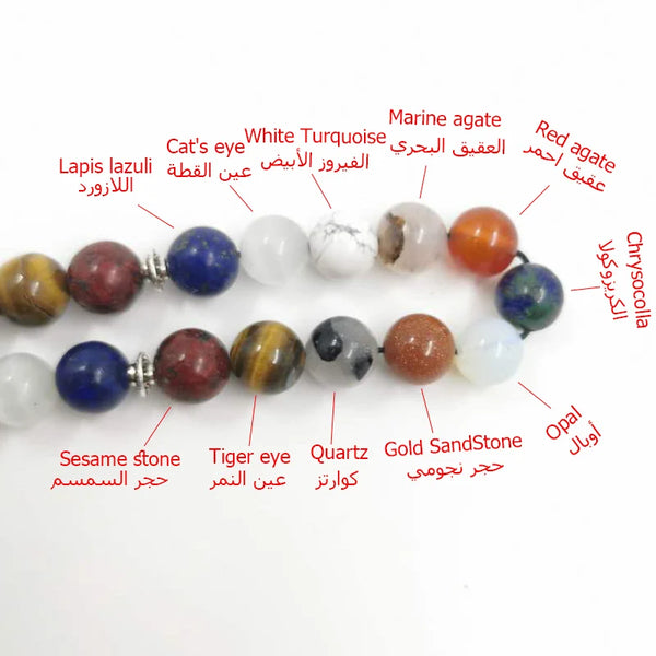 Mixed Quartz Crystal Prayer Beads-ToShay.org