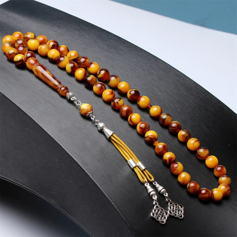 Yellow Amber Prayer Beads-ToShay.org