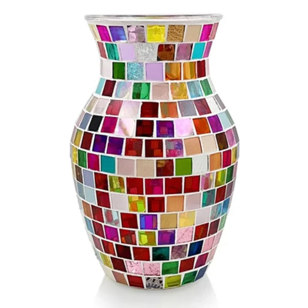 Mosaic Glass Vase-ToShay.org