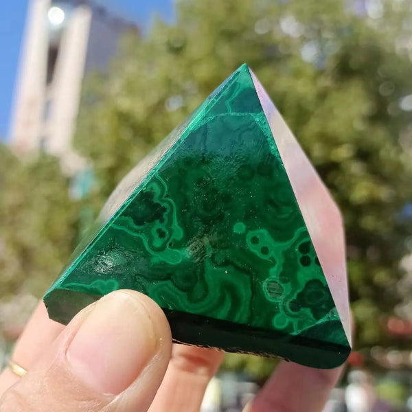 Green Malachite Pyramid-ToShay.org