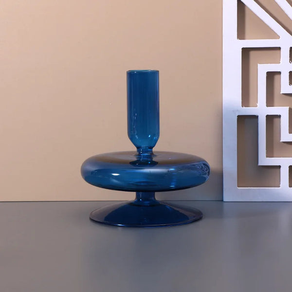 Glass Coloured Candlesticks-ToShay.org