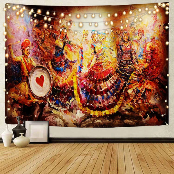 Indian Dance Art Tapestry-ToShay.org