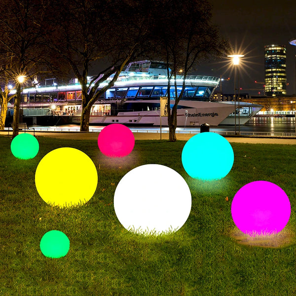 Floating Garden Ball Lights-ToShay.org