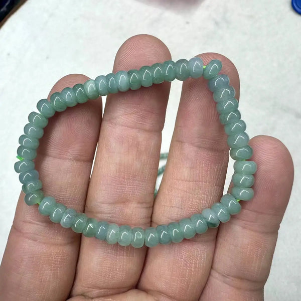 Green Jadeite Bead Bracelet-ToShay.org