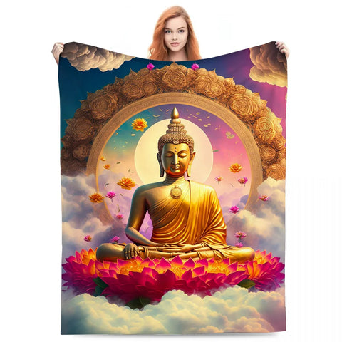 Buddha Plush Blanket-ToShay.org