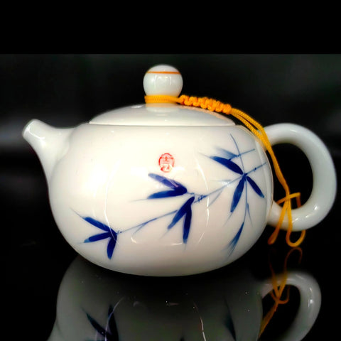 Blue White Ceramic Teapot-ToShay.org