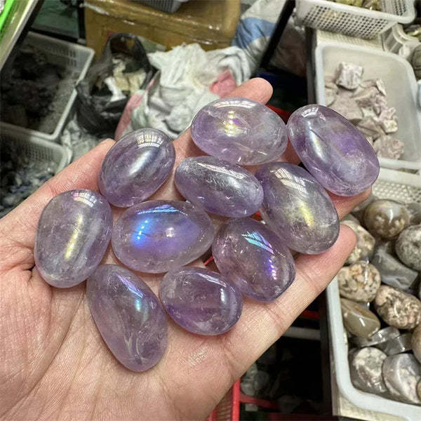 Purple Aura Amethyst Stones-ToShay.org