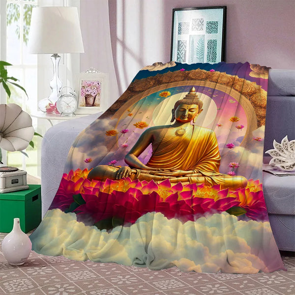 Buddha Plush Blanket-ToShay.org